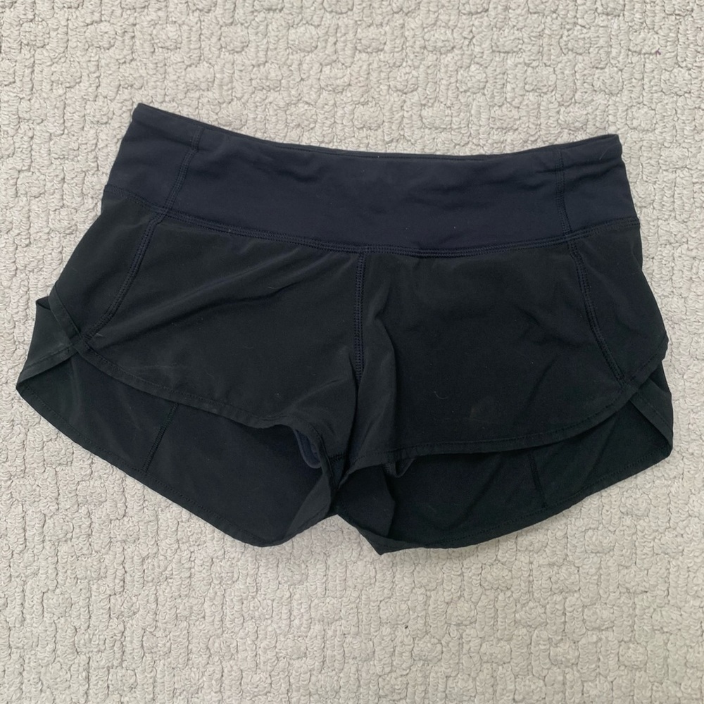 LuLulemon black running / exercise shorts